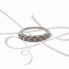 ANILLO PLATA RODIZADA CHURUMBELA DELGADA CERTIFICADO MOISSANITE