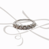 ANILLO PLATA RODIZADA CHURUMBELA DELGADA CERTIFICADO MOISSANITE