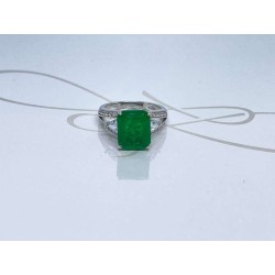 ANILLO PLATA RODIZADA DOBLE BANDA TOURMALINA