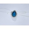 ANILLO PLATA RODIZADA GOTA ZAFIRO GRANDE
