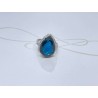 ANILLO PLATA RODIZADA GOTA ZAFIRO GRANDE