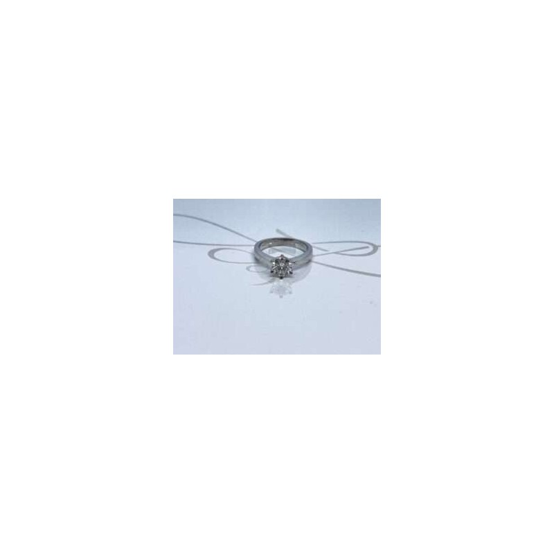 ANILLO PLATA RODIZADA MOISSANITE SOLITARIO