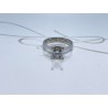 ANILLO PLATA RODIZADA SOLITARIO CUATRO UÑAS