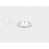 ANILLO PLATA RODIZADA TOPACIO BLANCO CHURUMBELA COMPLETA