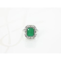 ANILLO PLATA RODIZADA TOURMALINA VERDE