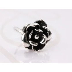 ANILLO PLATA ROSA PAVONADO