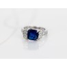 ANILLO PLATA RODIZADA ZAFIRO LISTON ZAFIRO BLANCO