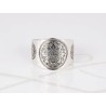 ANILLO PLATA SOL AZTECA CALENDARIO LISO