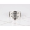 ANILLO PLATA SOL AZTECA CALENDARIO LISO