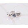 ANILLO PLATA SOLITARIO RECTO ZIRCONIA