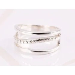 ANILLO PLATA TRIPLE LINEA LISO