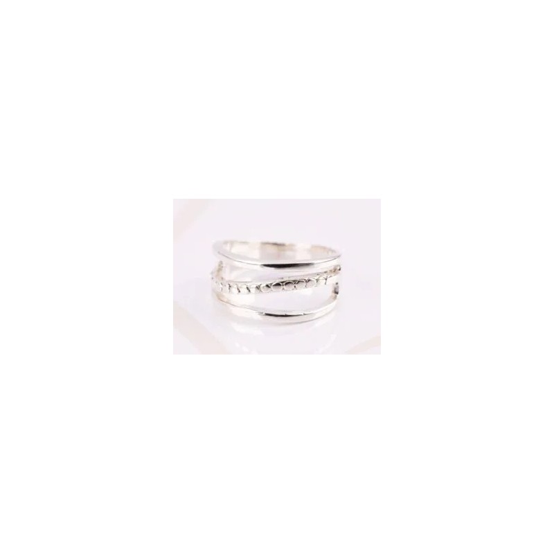 ANILLO PLATA TRIPLE LINEA LISO