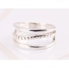 ANILLO PLATA TRIPLE LINEA LISO