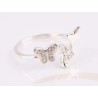 ANILLO PLATA TRIPLE MARIPOSA ZIRCONIA