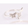 ANILLO PLATA TRIPLE MARIPOSA ZIRCONIA