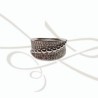 ANILLO PLATA ZIRCONIA CON VARIAS BOLITAS