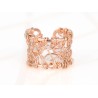 ANILLO RECUBRIMIENTO DE ORO ROSA TEJIDO LISO