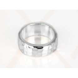 ANILLO RECUBRIMIENTO DE PLATA ARGOLLA ANCHA MARTILLADO