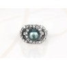 ANILLO RECUBRIMIENTO DE RODIO CIRCULOS ZIRCONIA PERLA