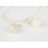 BROQUEL PLATA GRANDE PERLITAS BOLA DE FUEGO
