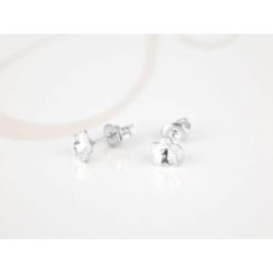 BROQUEL PLATA MINI FLOR CRISTAL