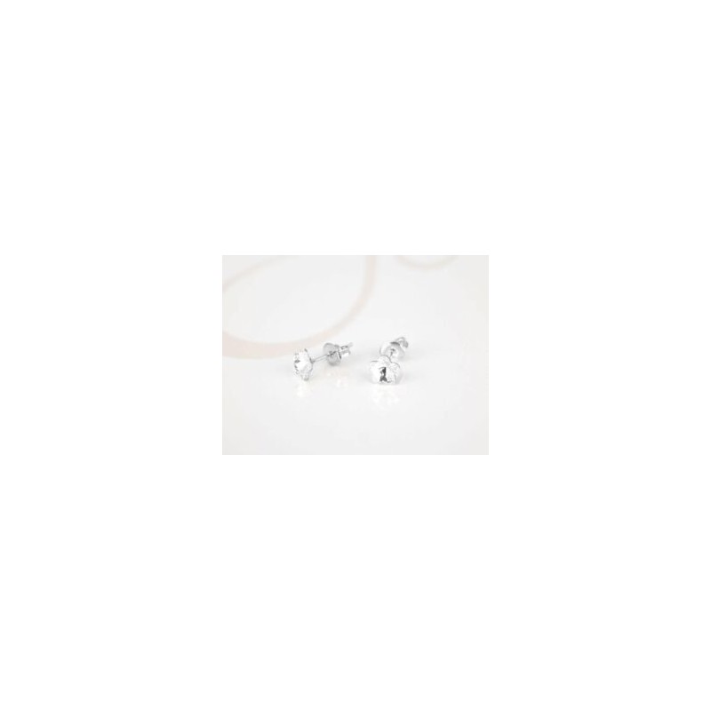 BROQUEL PLATA MINI FLOR CRISTAL