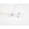 BROQUEL PLATA MINI FLOR CRISTAL
