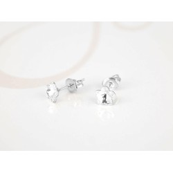 BROQUEL PLATA MINI FLOR CRISTAL