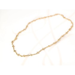 CADENA ORO LAMINADO CRUCES CONTINUAS LISO