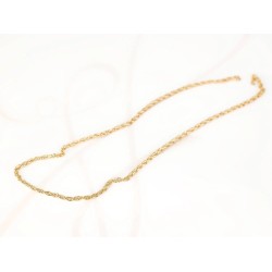 CADENA ORO LAMINADO GRANDE LISA CORDON
