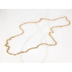 CADENA ORO LAMINADO GRANDE LISA FORZADA