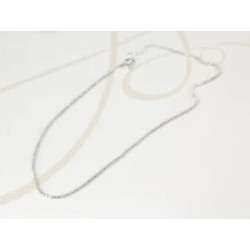 CADENA PLATA DIAMANTADA BOLA
