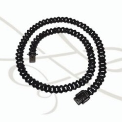CADENA PLATA NEGRA GRECAS GRUESAS ZIRCONIA