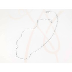 CADENA PLATA RECTANGULAR FORZADA