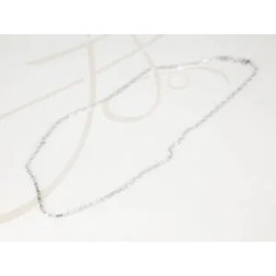 CADENA PLATA RECTANGULAR FORZADA