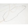 CADENA PLATA RECTANGULAR FORZADA