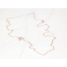 CADENA RECUBRIMIENTO DE ORO ROSA ESLABON LARGO FORZADA