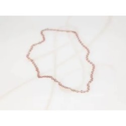 CADENA RECUBRIMIENTO DE ORO ROSA MEDIANA LISA FORZADA