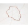CADENA RECUBRIMIENTO DE ORO ROSA MEDIANA LISA FORZADA