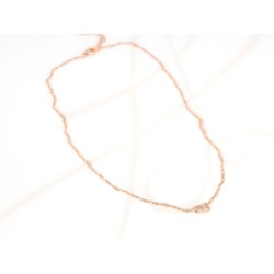 COLLAR CON DIJE BISUTERIA CANDADO ZIRCONIAS CADENA