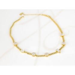 COLLAR CON DIJE BISUTERIA CHOKER GEOMETRICO CADENA