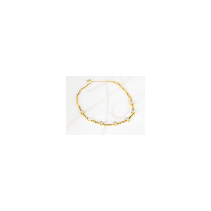 COLLAR CON DIJE BISUTERIA CHOKER GEOMETRICO CADENA