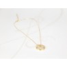 COLLAR CON DIJE BISUTERIA CIRCULO ZIRCONIA CADENA