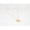 COLLAR CON DIJE BISUTERIA CIRCULO ZIRCONIA CADENA