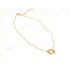 COLLAR CON DIJE BISUTERIA MANO ZIRCONIAS CADENA