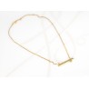 COLLAR CON DIJE BISUTERIA RECTANGULO ZIRCONIAS CADENA