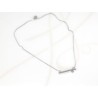 COLLAR CON DIJE BISUTERIA RECTANGULO ZIRCONIAS CADENA