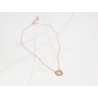COLLAR CON DIJE BISUTERIA TREBOL ZIRCONIAS CADENA