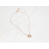 COLLAR CON DIJE BISUTERIA TREBOL ZIRCONIAS CADENA