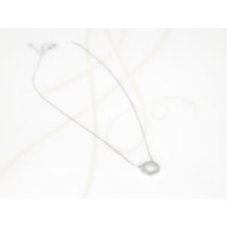 COLLAR CON DIJE BISUTERIA TREBOL ZIRCONIAS CADENA